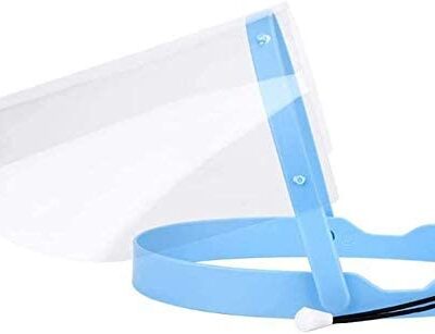 1 Adjustable Dental Full Face Shield with 10 Replaceable Plastic Protective Film