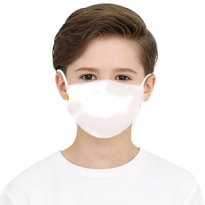 Kids Washable 2-Layer Protective Mask, 3-D Perfect Fit With PM 2.5 Filters, Individually Packed – 5/Pack