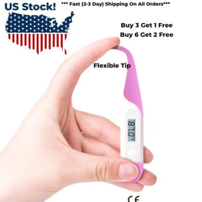 Professional Digital Thermometer, Oral, Armpit and Rectal Thermometer for Babies, Infants,Child and Adults